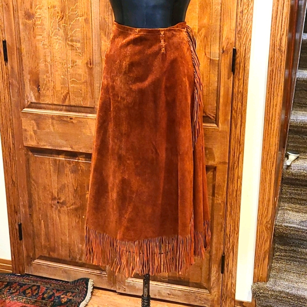100% leather/suede wrap skirt from Santa Fe